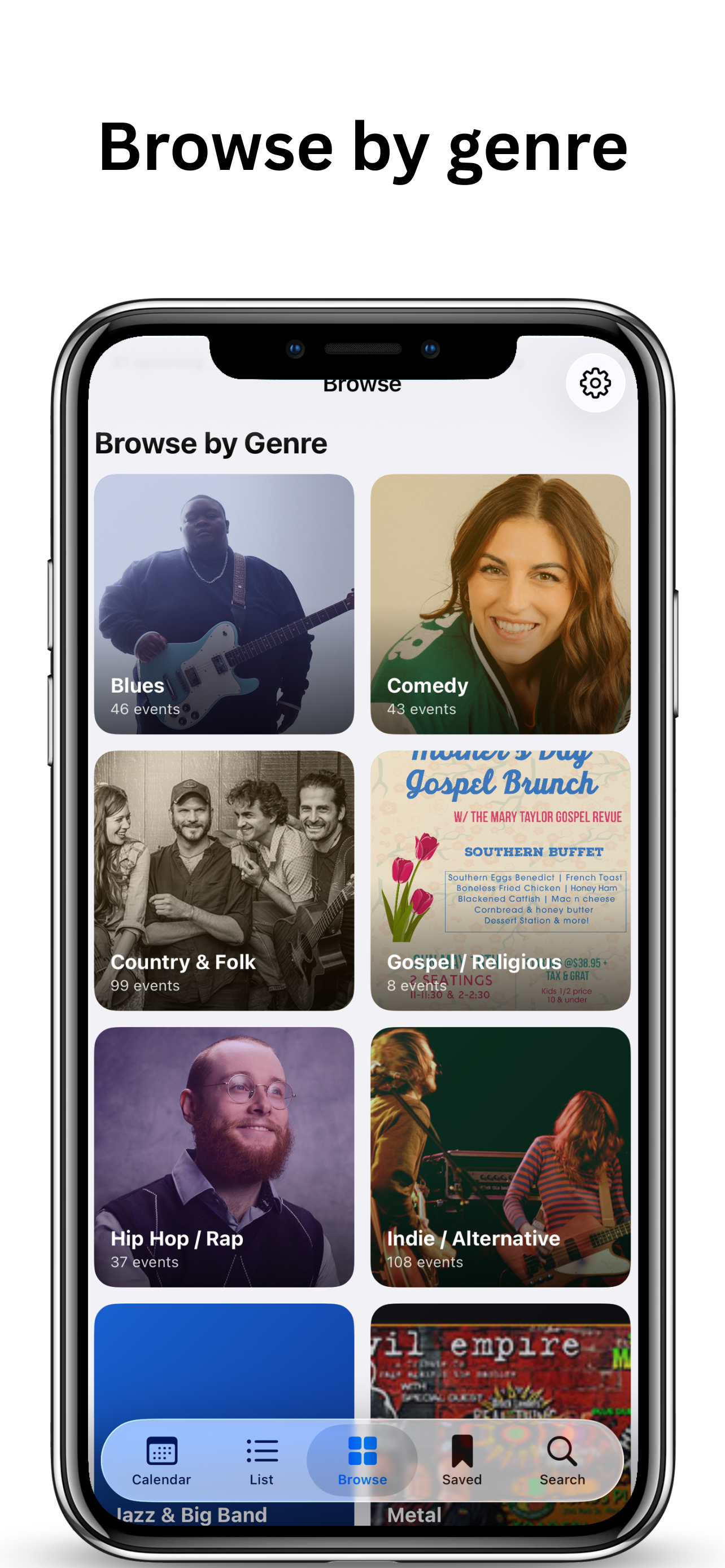 Browse Connecticut concerts by genre